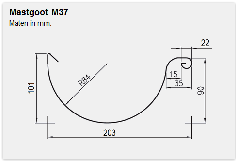 Zinken mastgoot M37