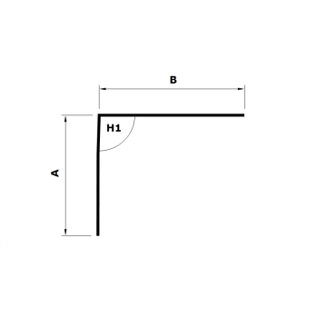 Zinken hoekprofiel type A