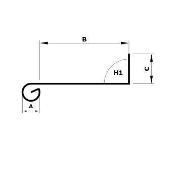 Zinken deklijst type C