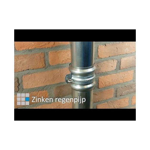 Zinken regenpijp 1, 2 of 3 meter