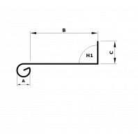 Zinken deklijst type C